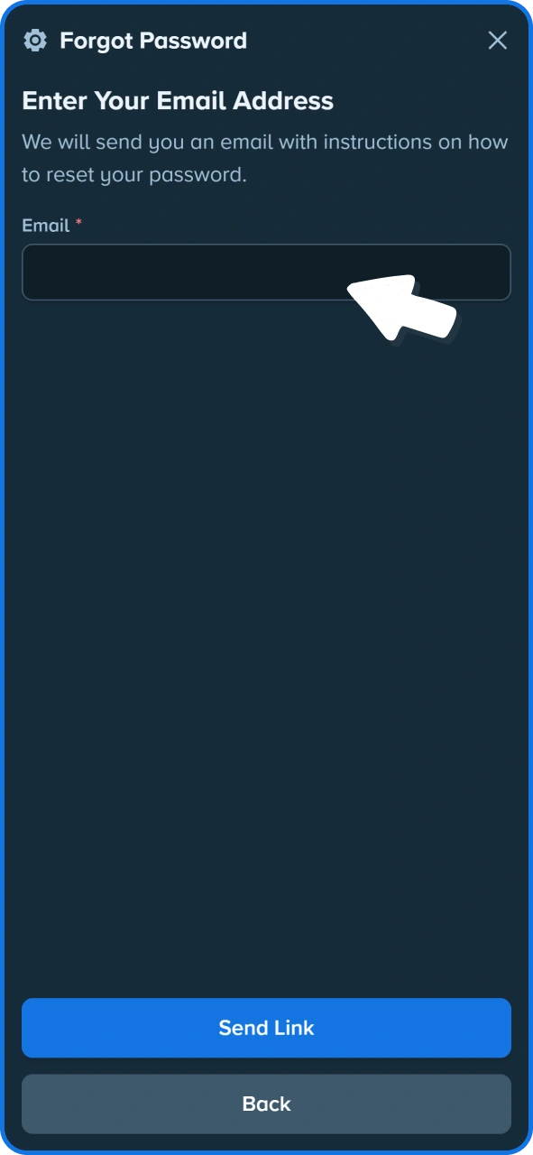 Use reset fucntion if you forgot your Stake password.