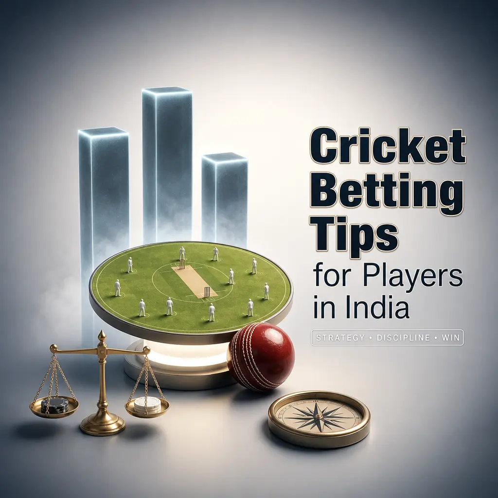 Cricket betting tips for Indian players: toss analysis, pitch reports, playing XI checks, stake discipline and odds movement guidance.