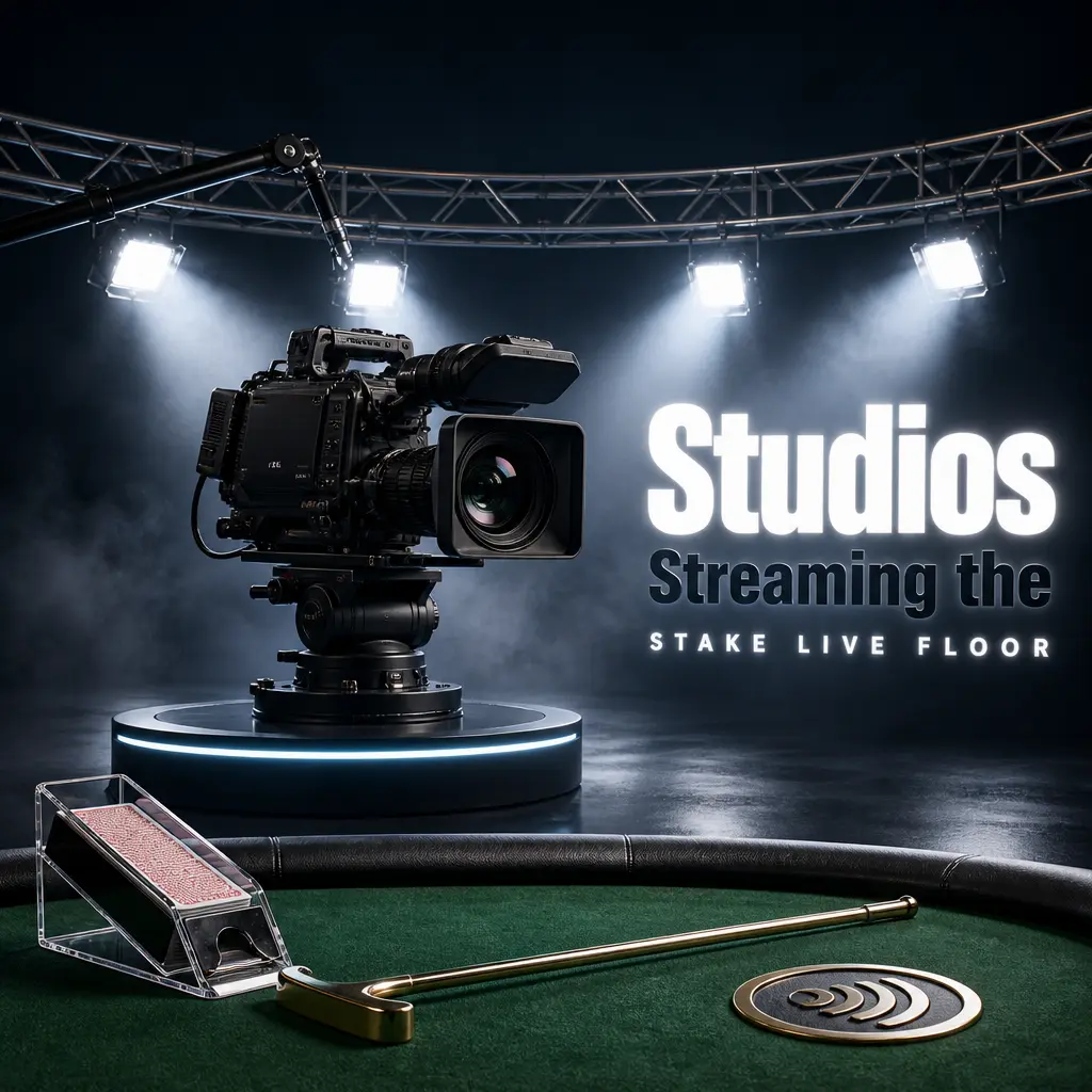 Four live casino studios—Evolution, Ezugi, Pragmatic Play Live, and Winfinity Games—stream Stake's tables from Latvia, Georgia, Costa Rica, Philippines and Romania.